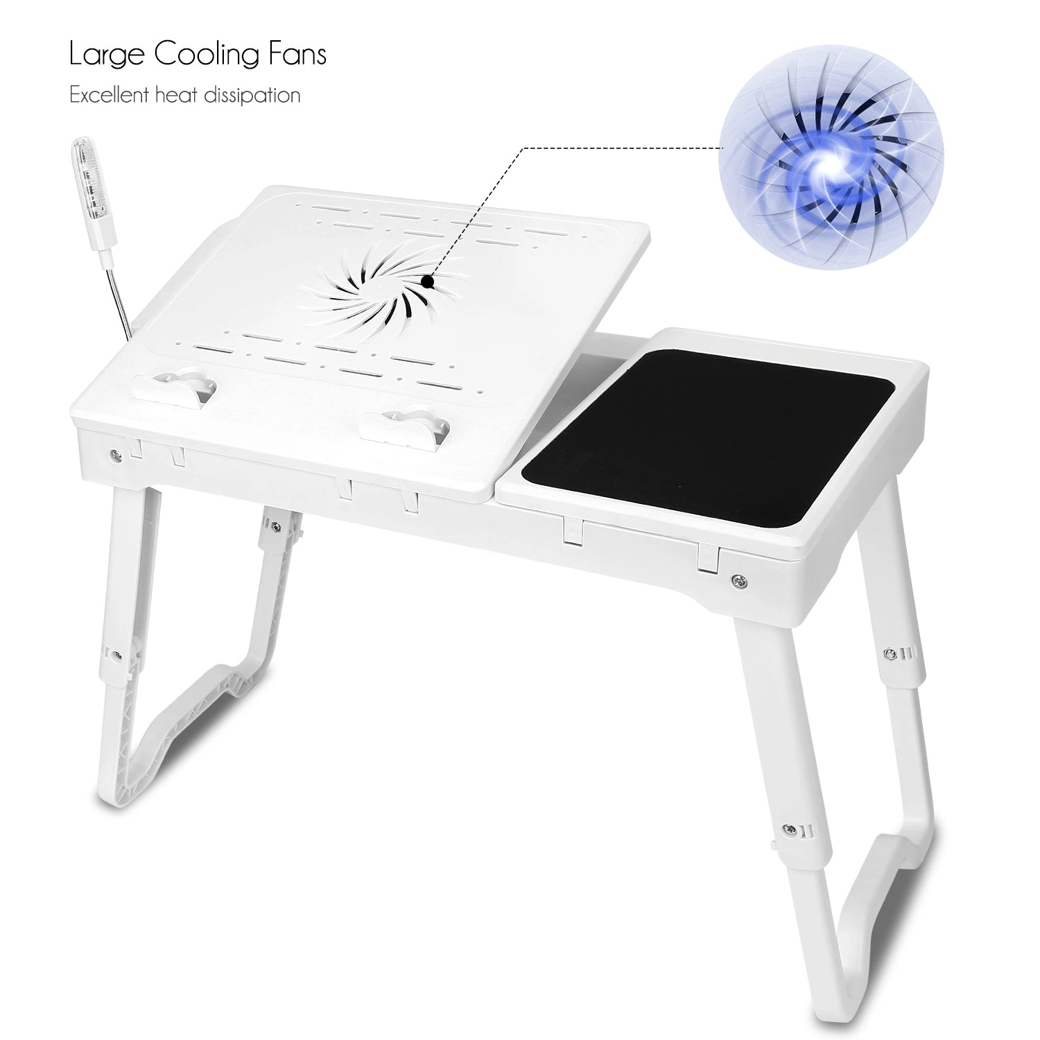 GBruno Adjustable Laptop Table With Cooling Fan