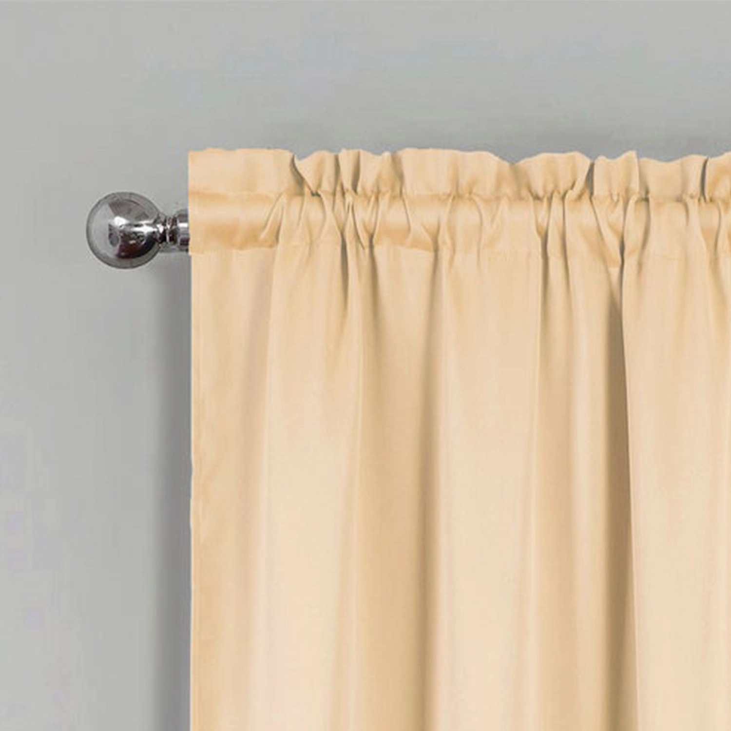RT Designers Collection 100% Polyester Twilight Blackout Rod Pocket Curtain Panel 54" x 84" Ivory
