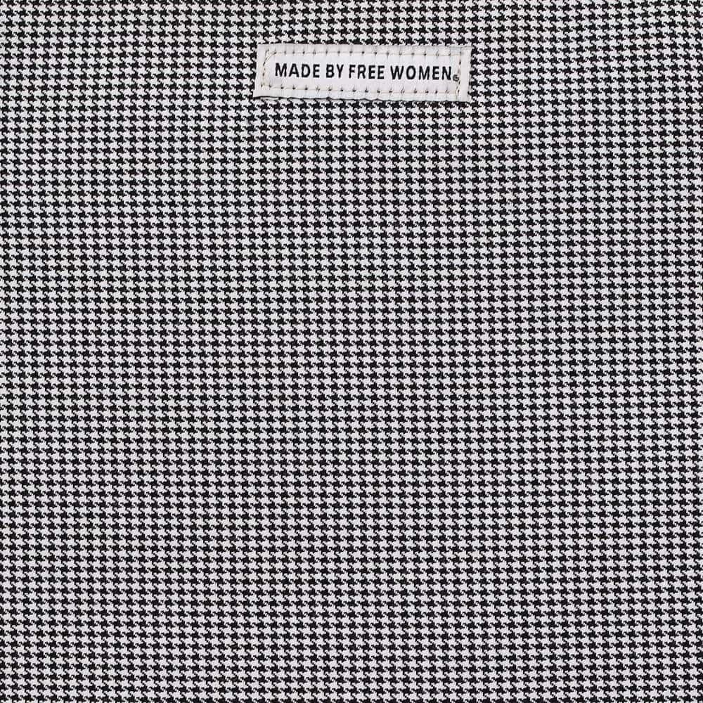 Made Free Houndstooth Print Day Tote