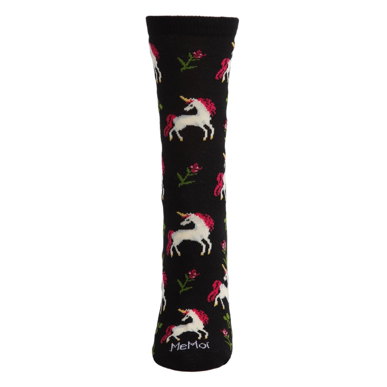 MeMoi Magical Unicorns Bamboo Blend Crew Socks