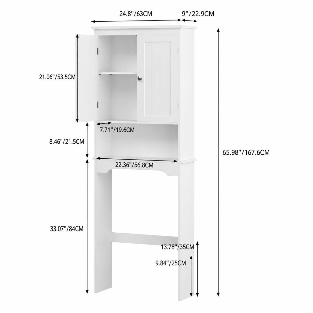 ELEMENT ACE Tall Narrow Freestanding Bathroom Storage Cabinet