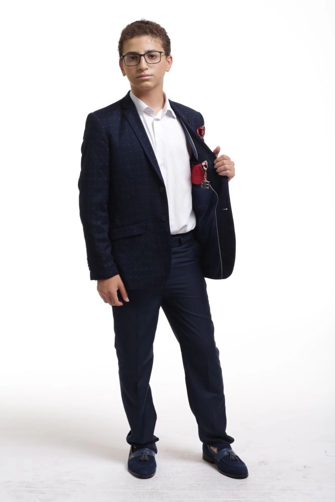 Elie Balleh Boys Slim Fit Classic Plus Sports Coat
