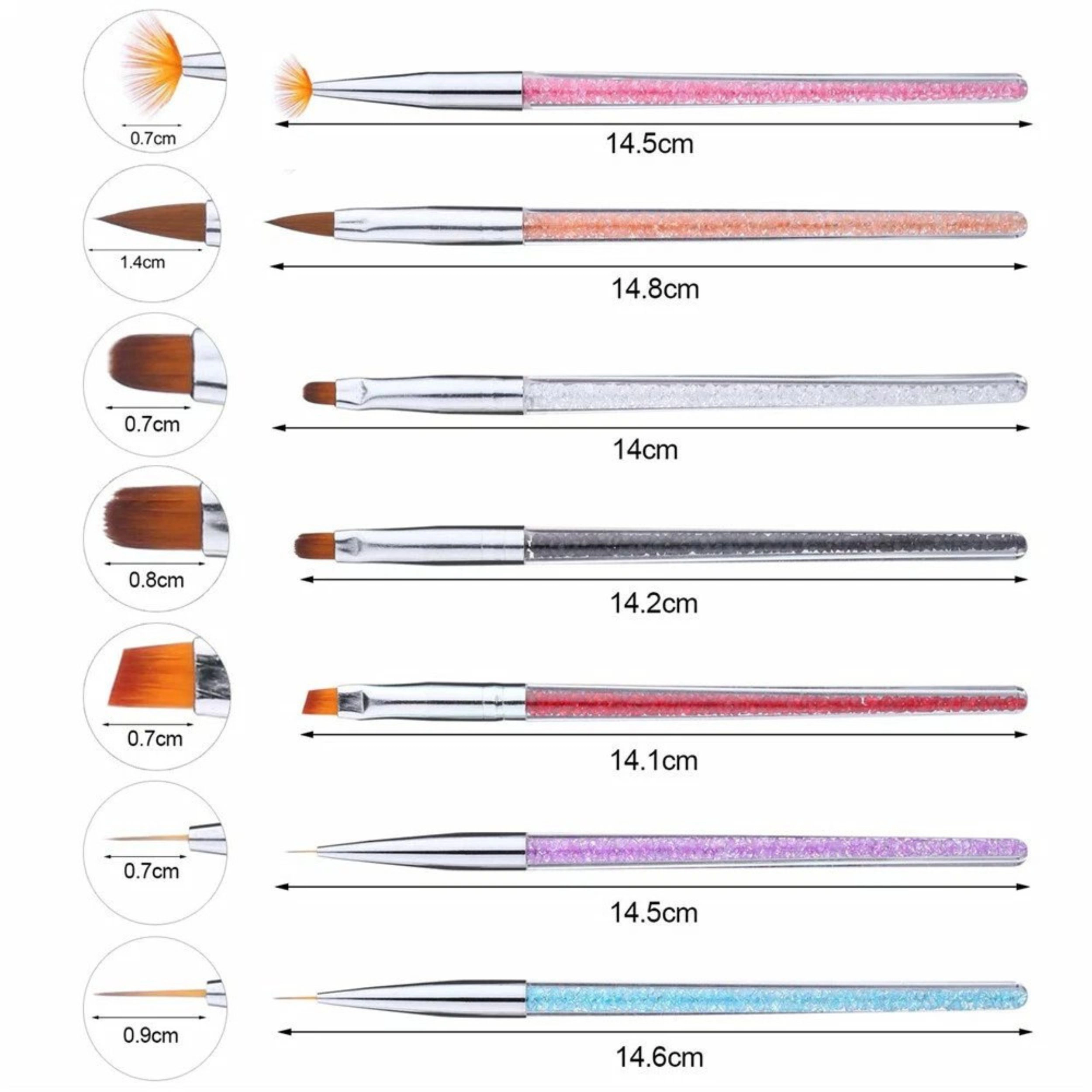 Home Collection 27 Piece Nail Art Brush Dotting and Drawing Tool Set