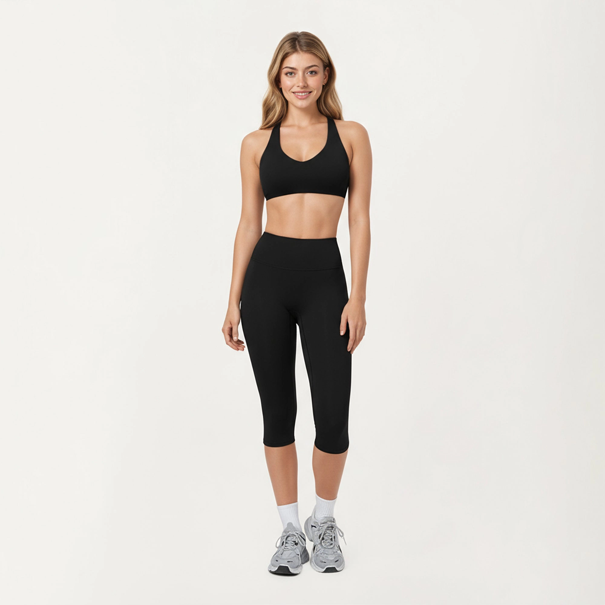 Anna-Kaci Womens High Waist Compression Capri Leggings