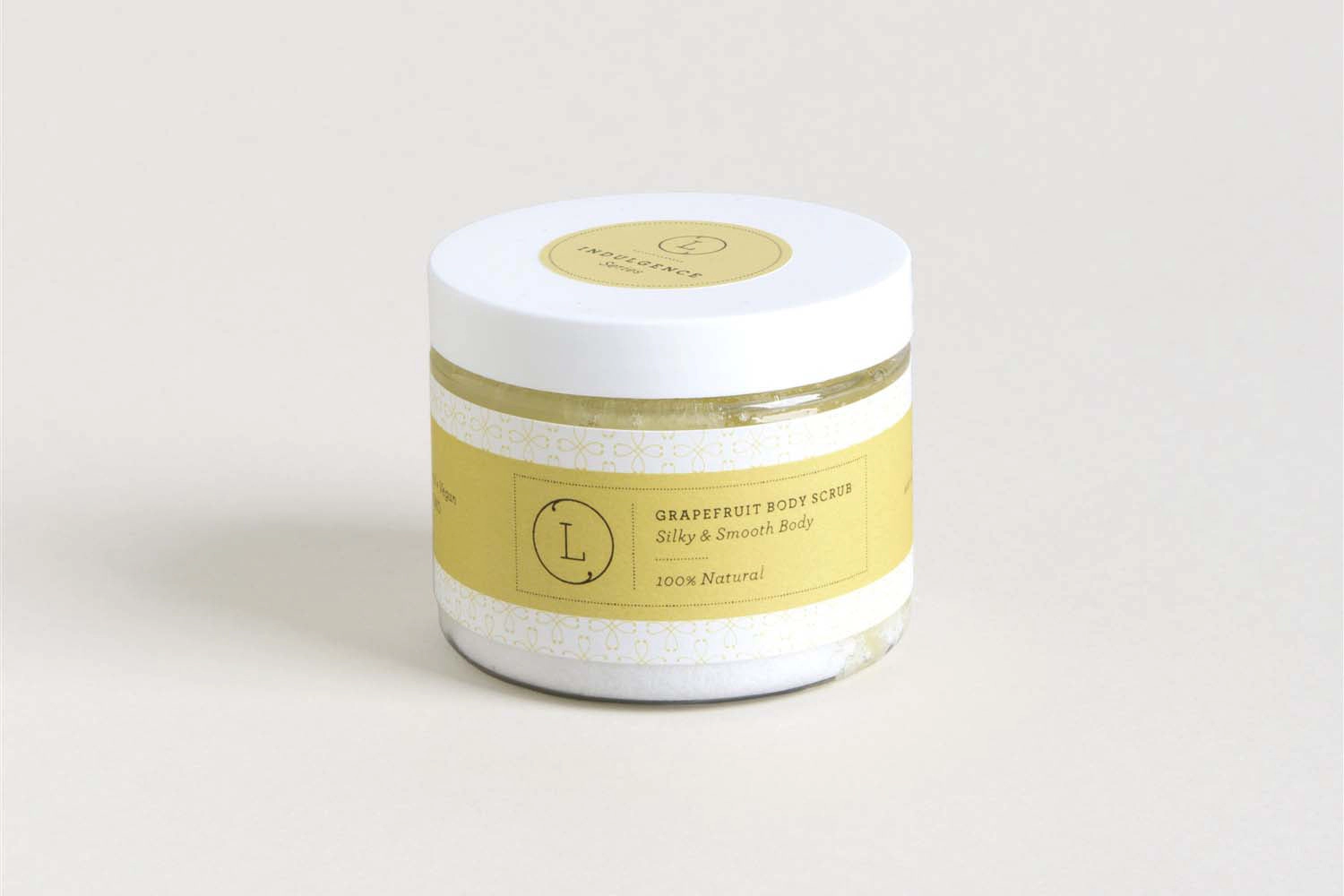 Lizush  Grapefruit Body Salt Scrub - 9 oz moisturizing citrus exfoliant