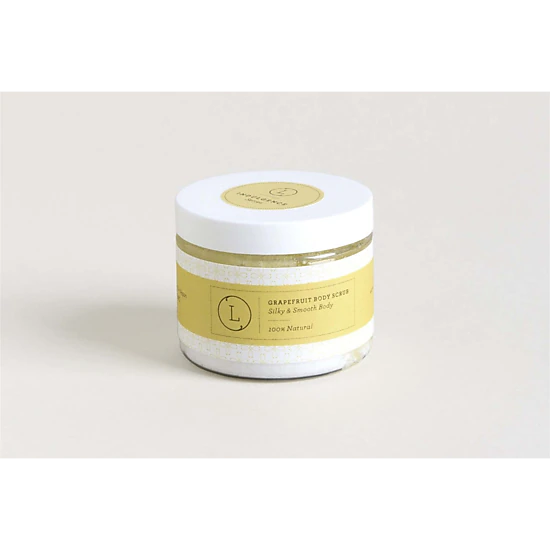 Lizush  Grapefruit Body Salt Scrub - 9 oz moisturizing citrus exfoliant