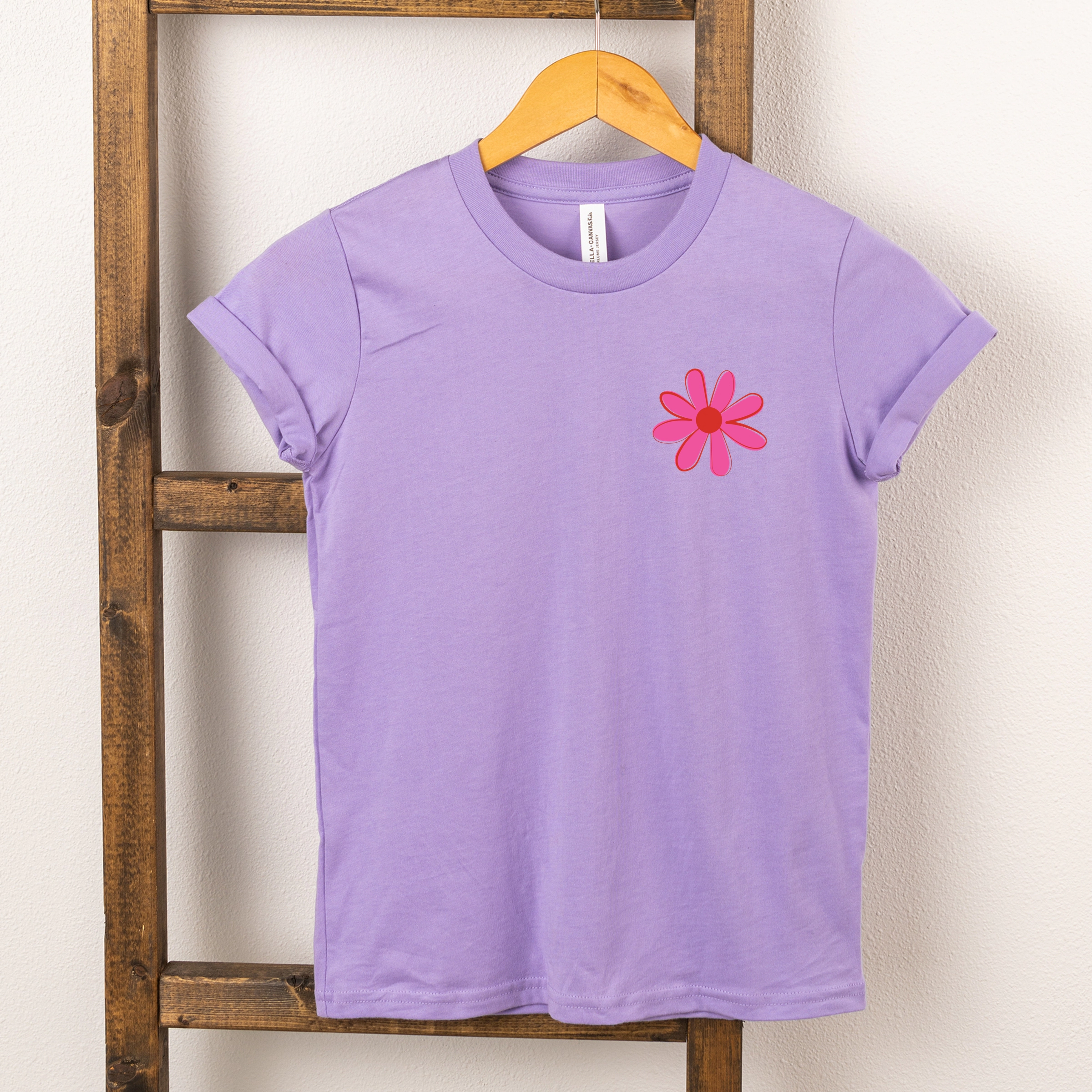 The Juniper Shop - Happy Vibes Flower Youth Short Sleeve Graphic T-Shirt