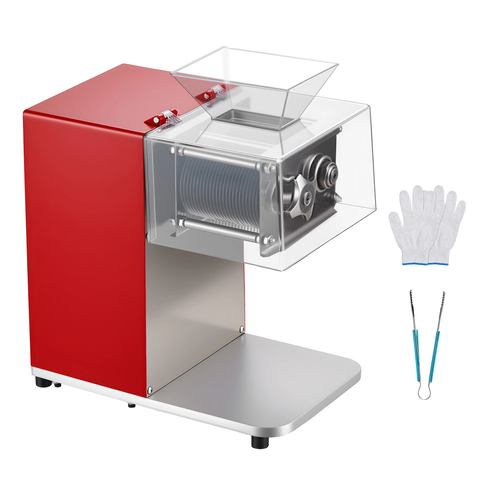 HONGGE Meat Cutting Machine 850W Commercial Slicer Heavy Duty Stainless Steel Blade Shredder for Boneless Soft