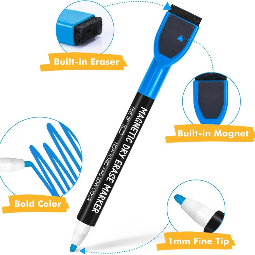 Byte Bonds 12 Piece Magnetic Whiteboard Markers