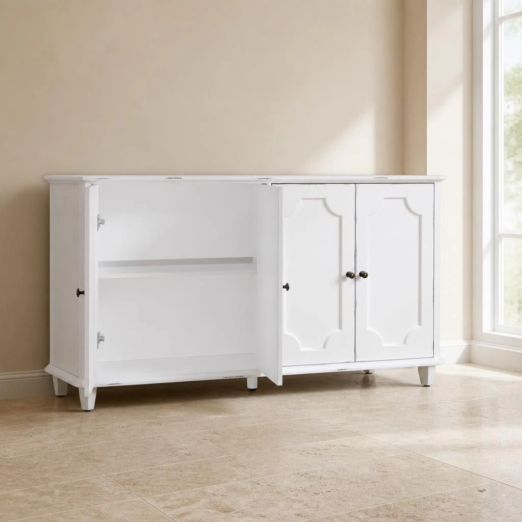 GOODSILO Solid Wood MDF Floor Storage Cabinet