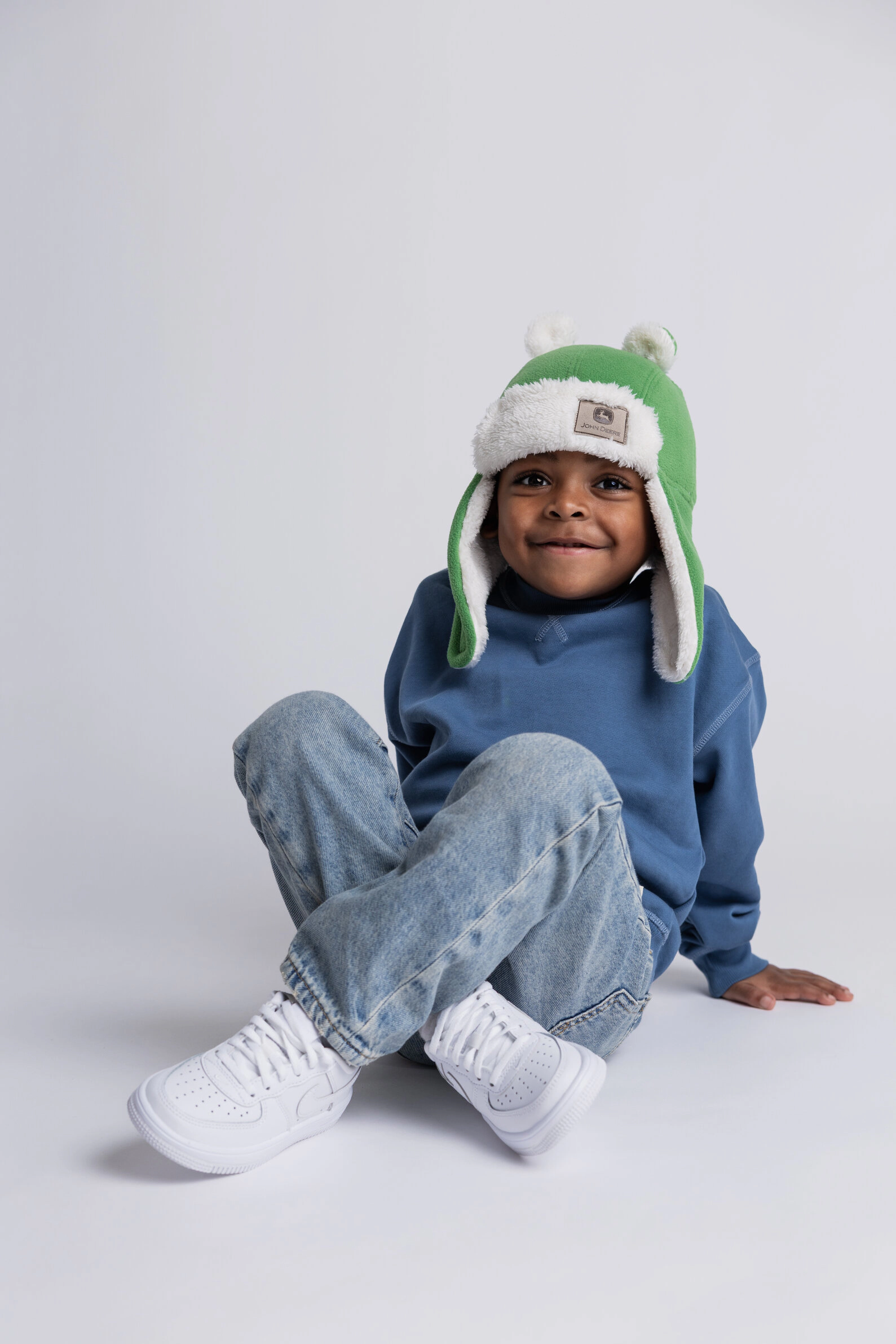 John Deere Toddler Boys' Fleece Trapper Hat