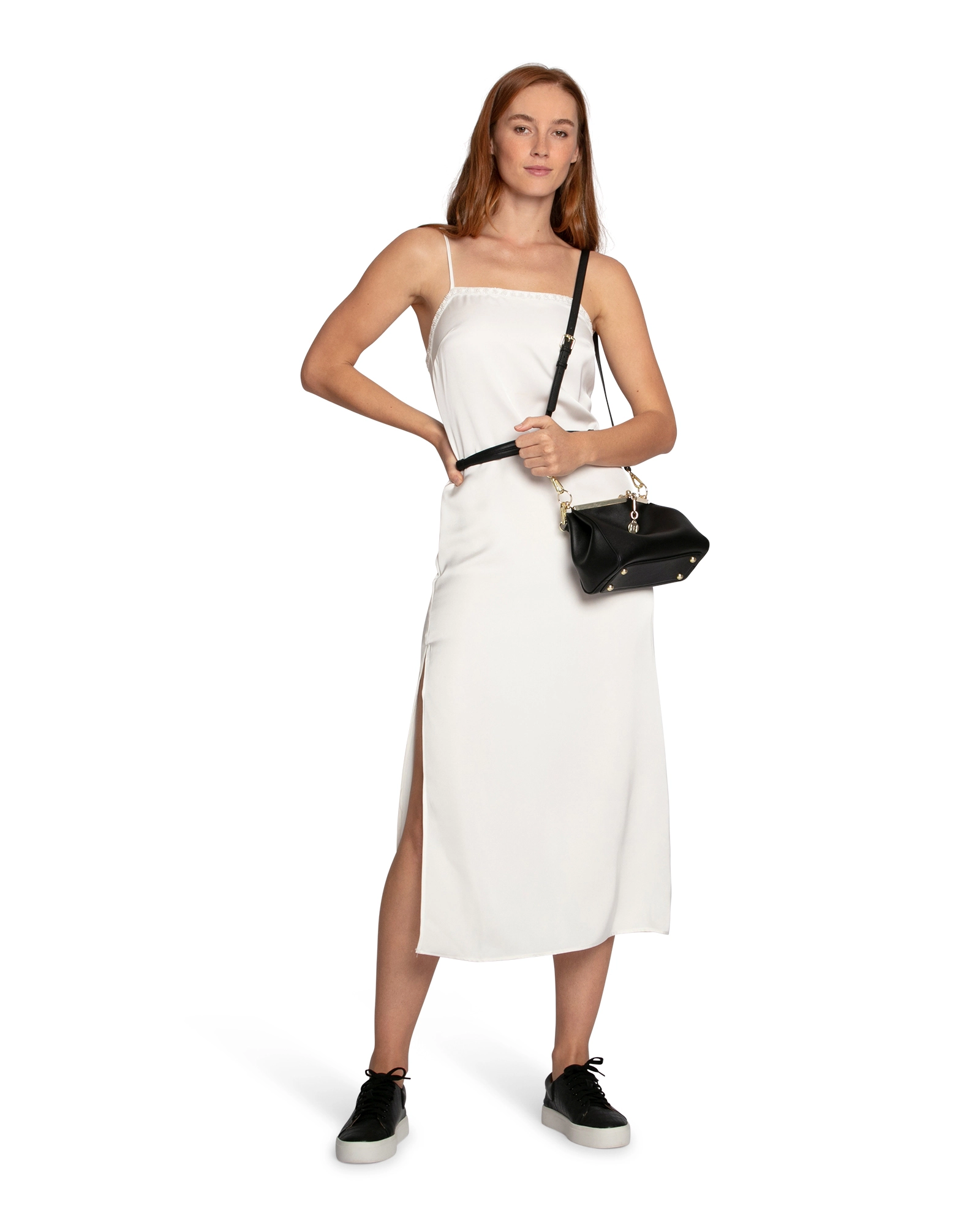 Belle & Bloom Womens Smoke and Mirror Midi Slip Dress