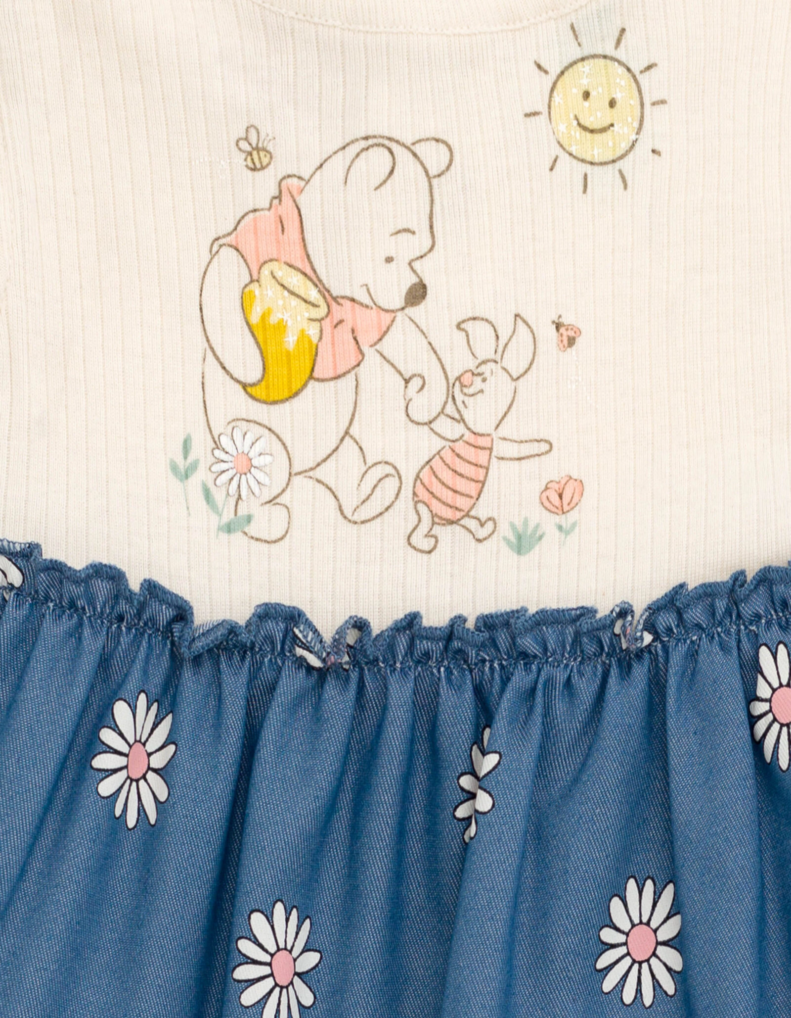 Disney Winnie the Pooh Baby Girls' 2-Piece Dress and Diaper Cover Set