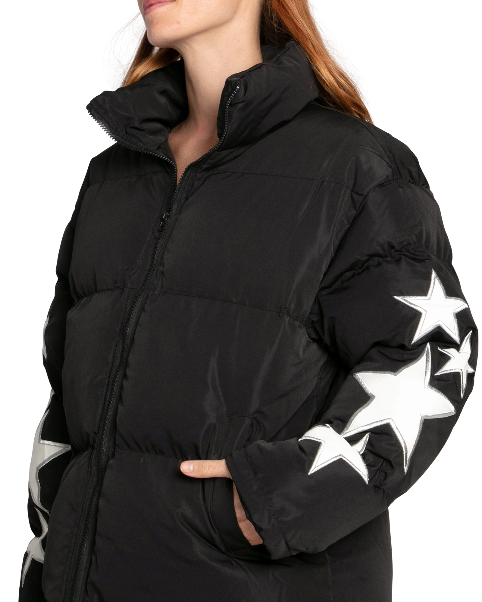 Belle & Bloom Womens A Star Is Born Puffer Jacket