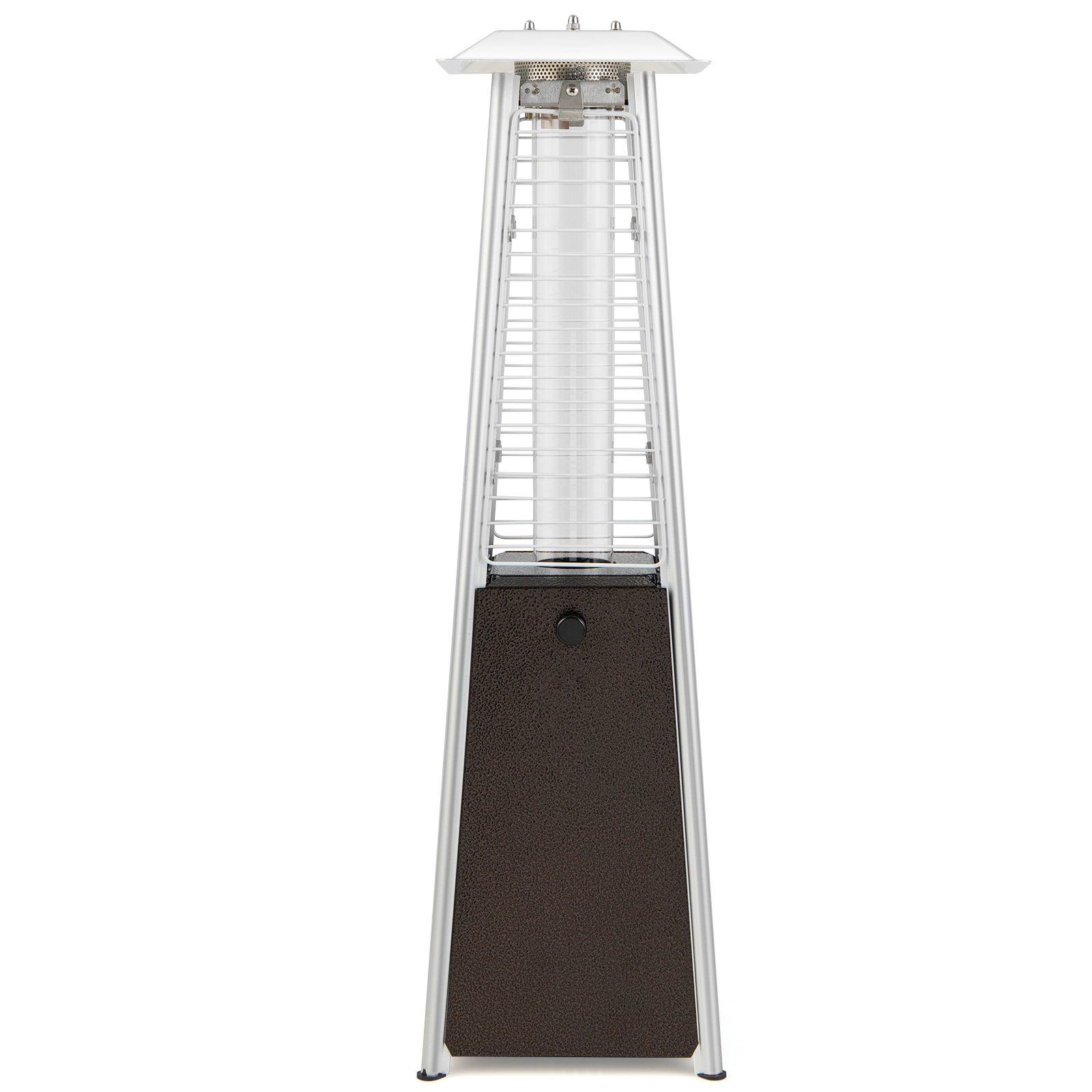 LJG 9500 BTU Portable Steel Tabletop Patio Heater with Glass Tube