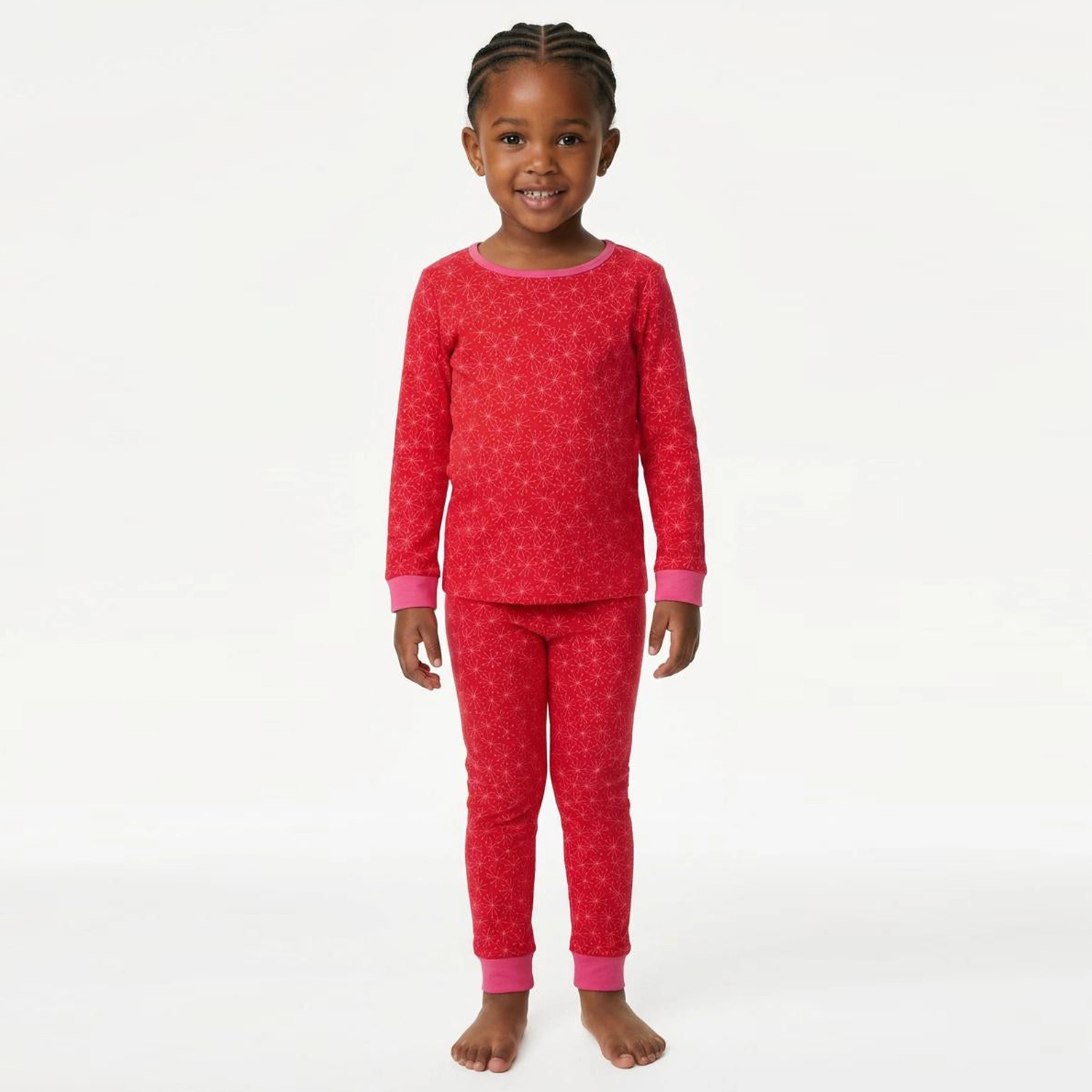 Rockets of Awesome Snowflake Fitted PJ Set for Unisex
