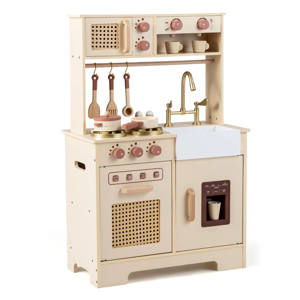 Hivvago Chef Pretend Play Kitchen for Kids with Realistic Lights and Sounds