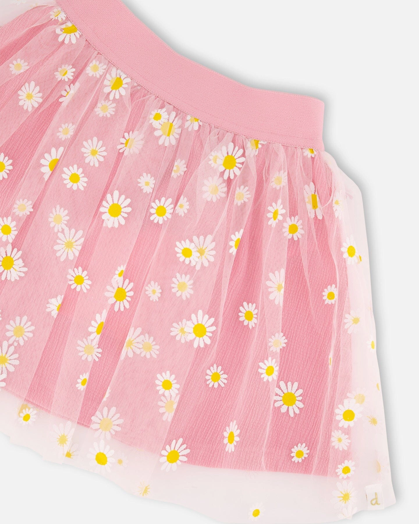 Deux par Girls Mesh and Crinkle Jersey Skirt
