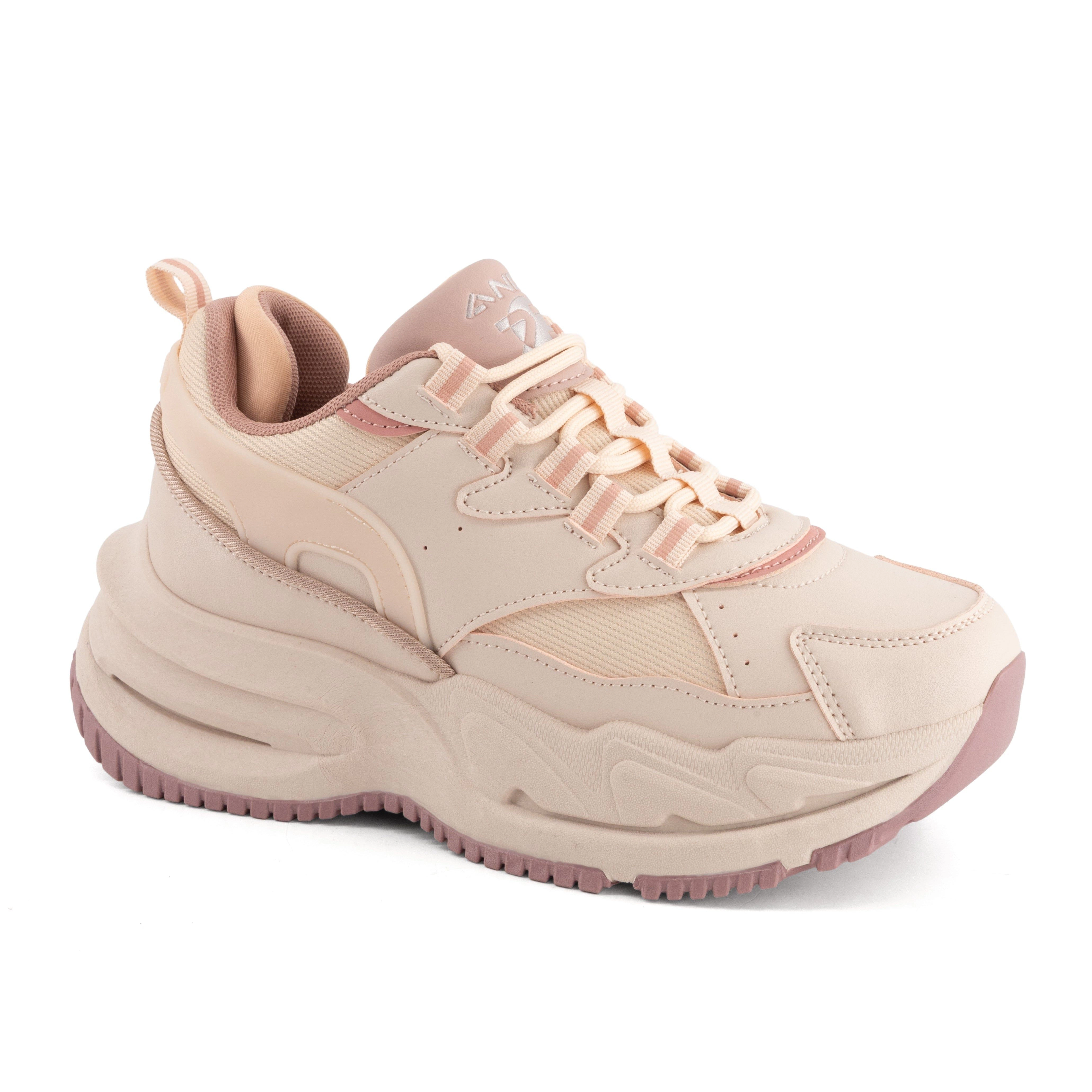 Andrea Womens Casual Chunky Sneakers With Cushioned Support