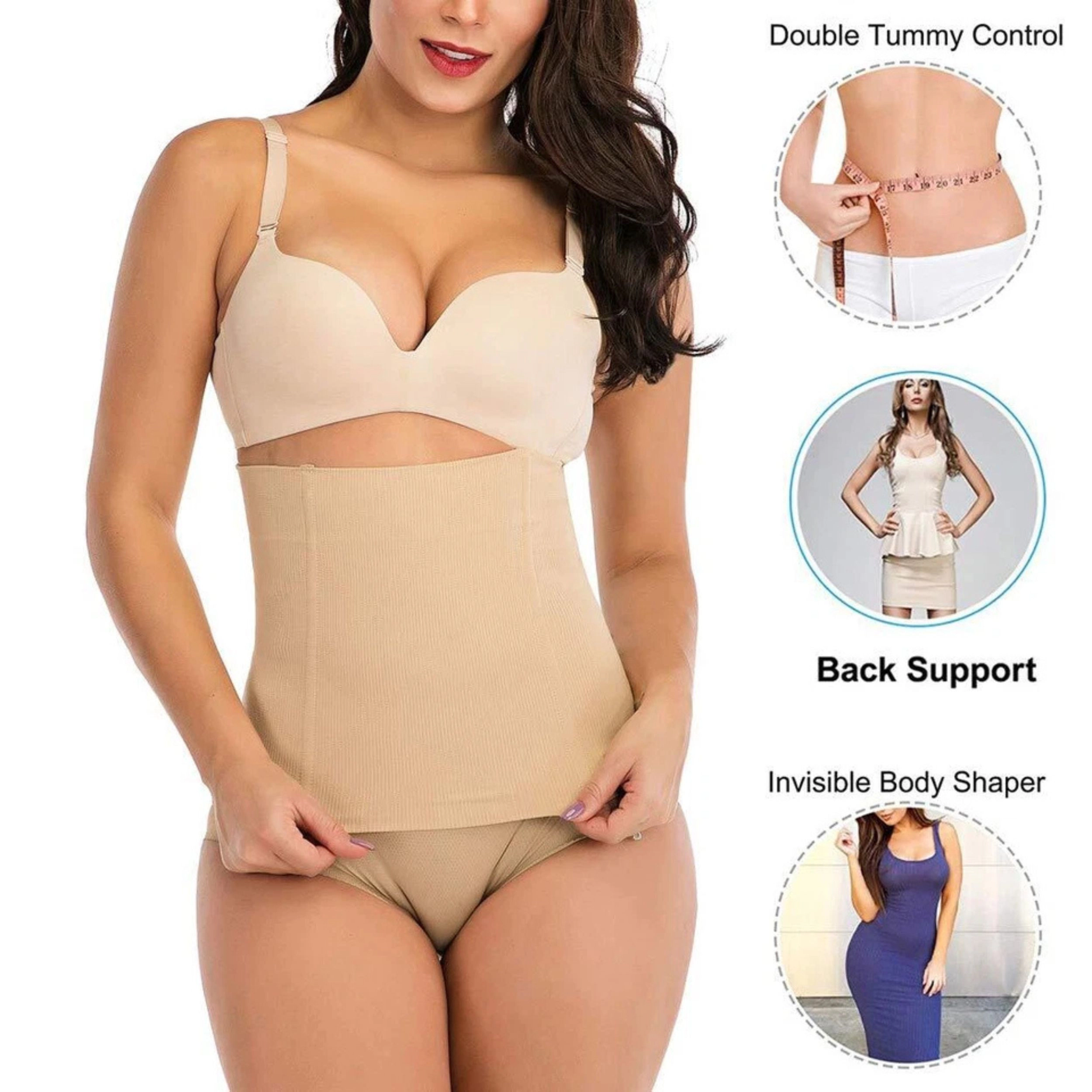 SS Design Women's Waist Trainer Tummy Control Waist Cincher Body Shaper