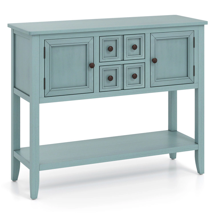 Hivvago Buffet Sideboard Cabinet With 2 Doors And Drawers