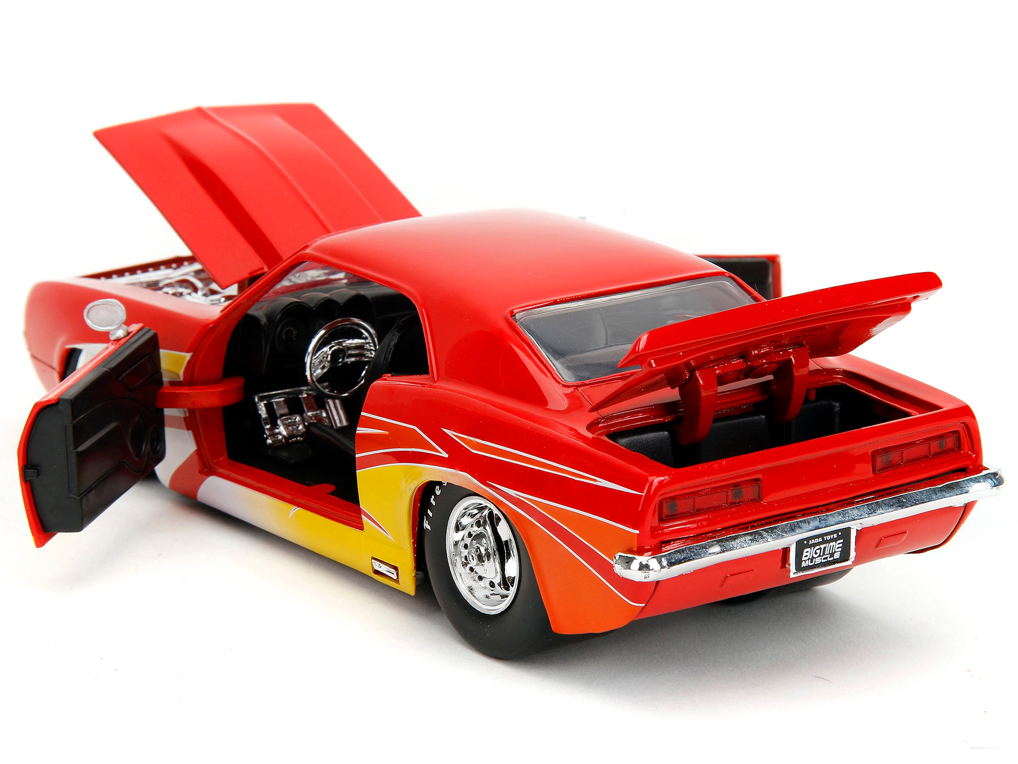 Jada 1969 Chevrolet Camaro Red with Graphics "BigTime Muscle" Series 1/24 Diecast Model Car by Jada