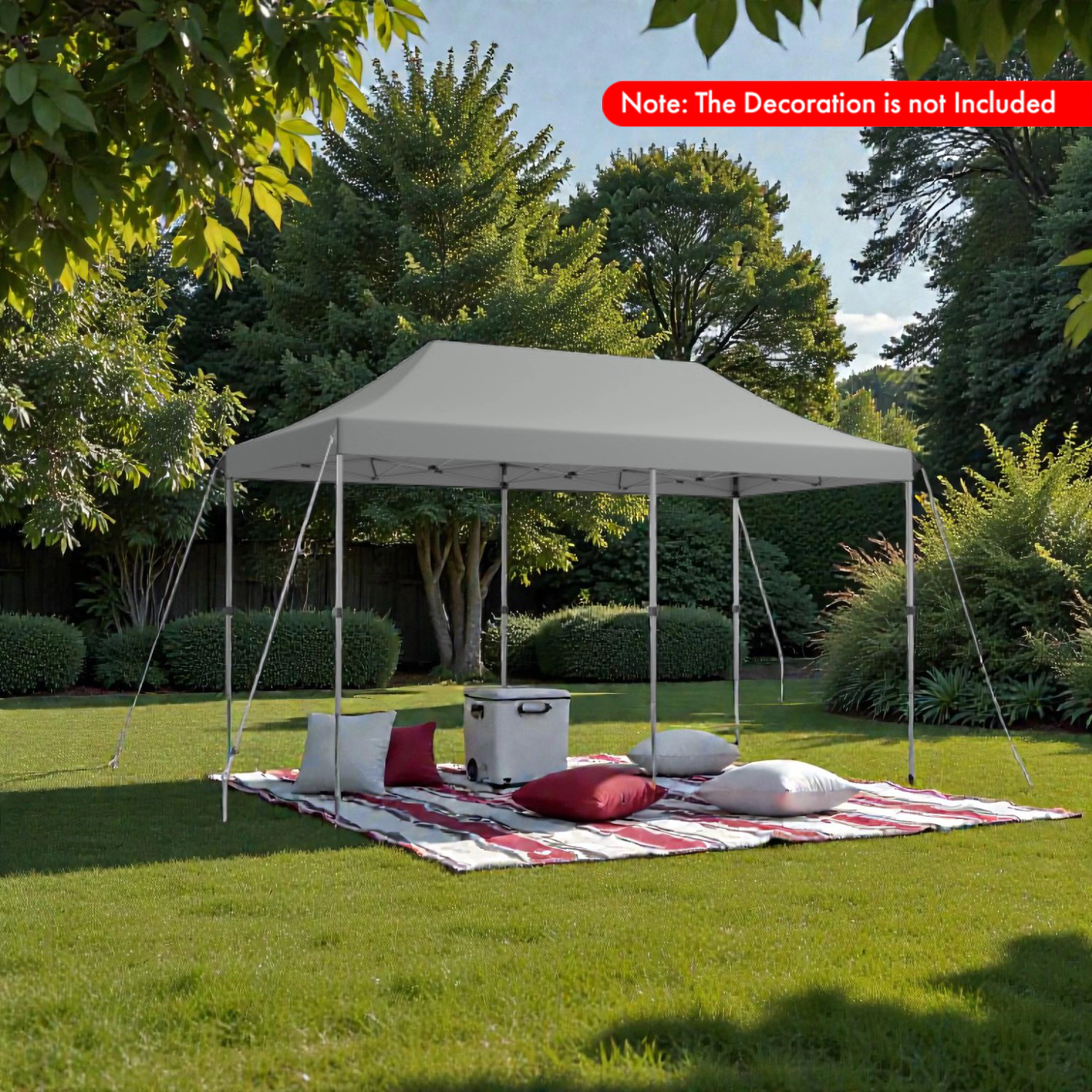 Hivvago 10x20 FT Durable Pop-Up Shade Canopy with Adjustable Frame and Carry Case