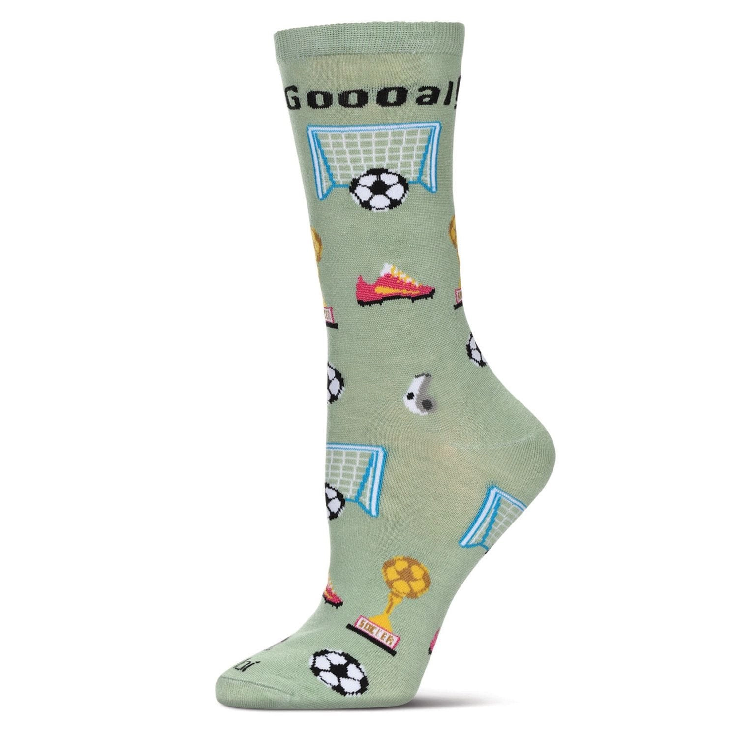 MeMoi Women's Soccer Bamboo Crew Socks
