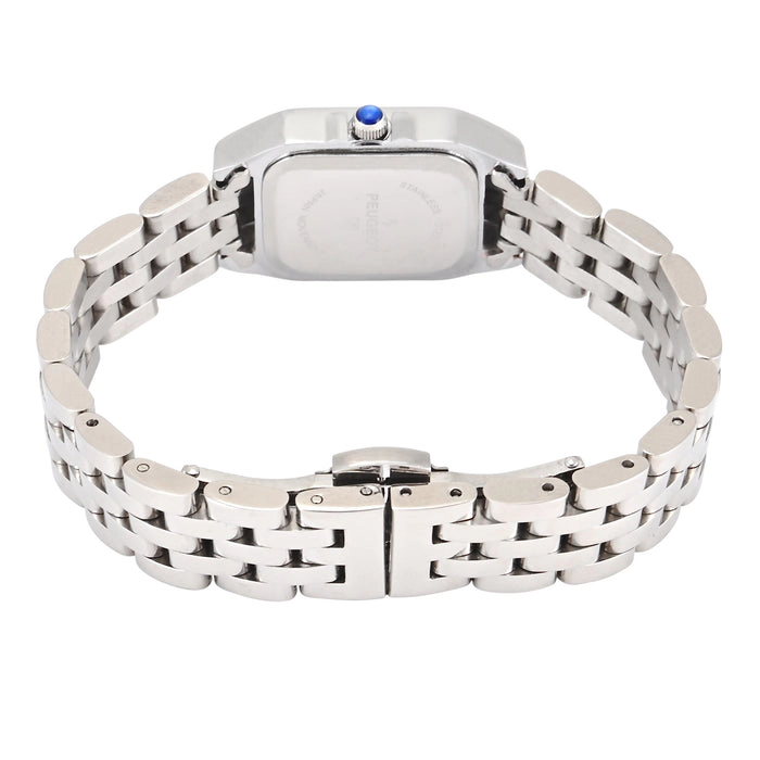 Peugeot Womens 20x22mm Silver-Tone Panther Link Bracelet Watch