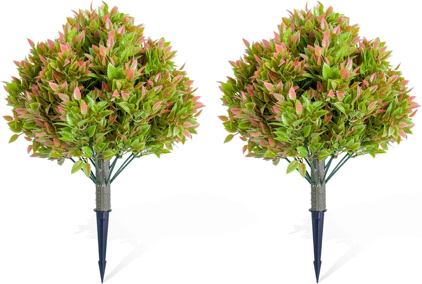 23.6 Inch Artificial Topiary Ball Tree with Spike,Artificial Greenery Tree for Home Decor