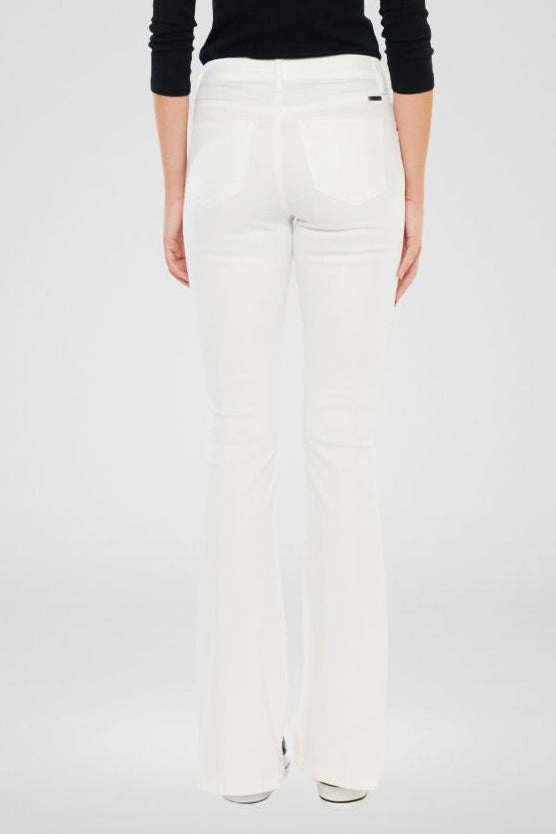 KanCan Women's Essentials High Rise Bootcut Jeans Vanilla