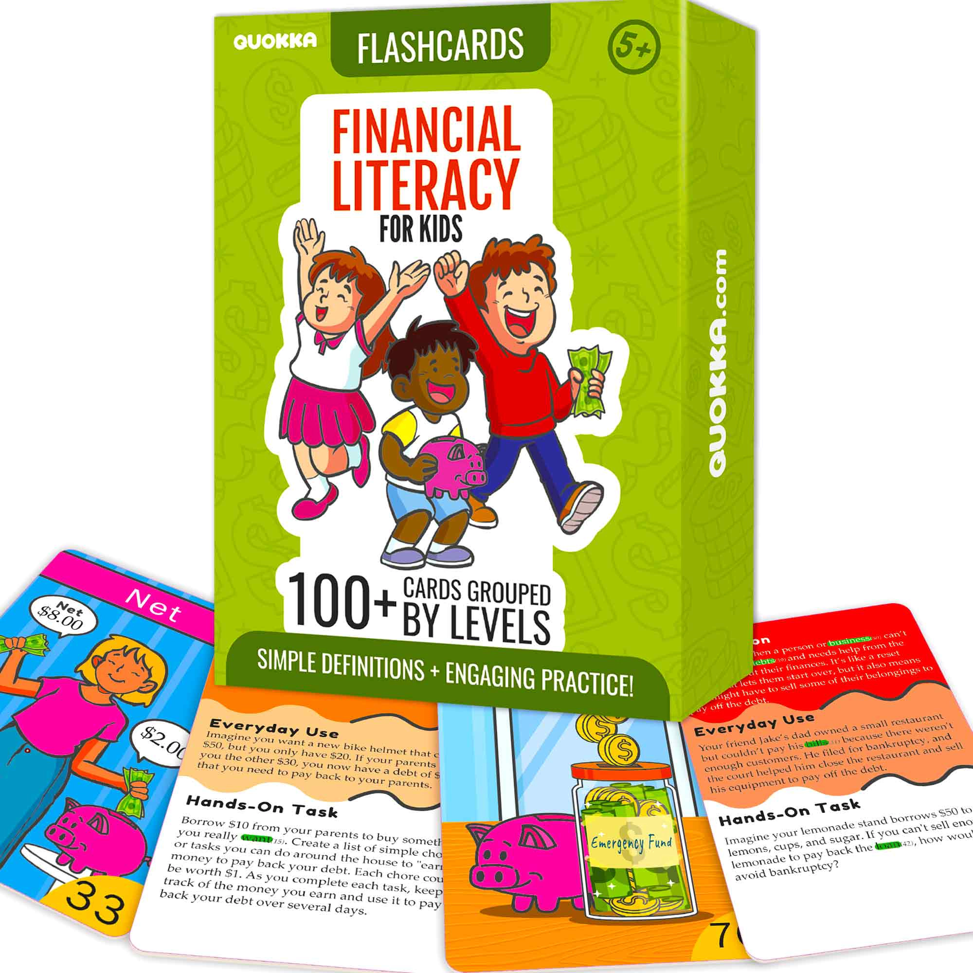 QUOKKA Sight Words and Learning Flash Cards for Kids - Educational Reading Writing Fluency