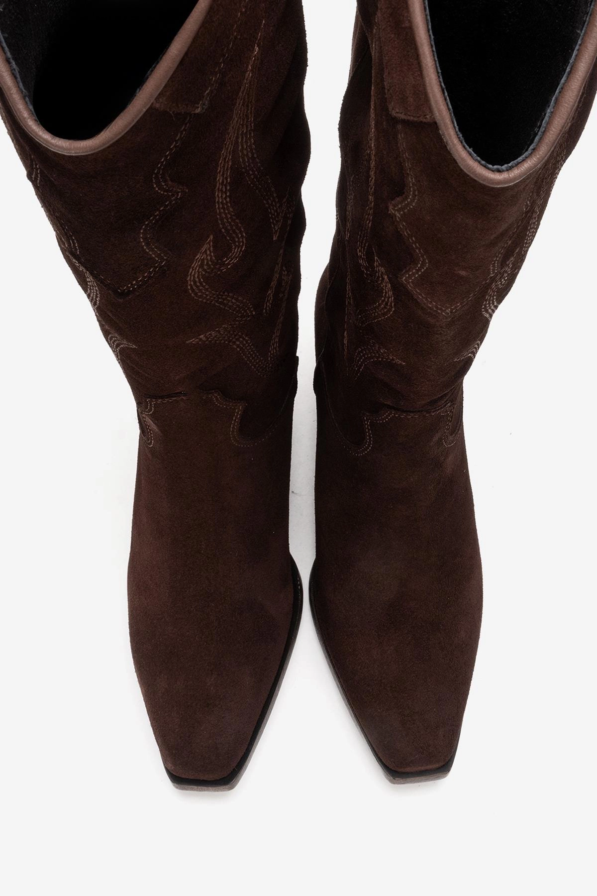 Forever & Always Womens Pietro Leather Western Knee High Boots