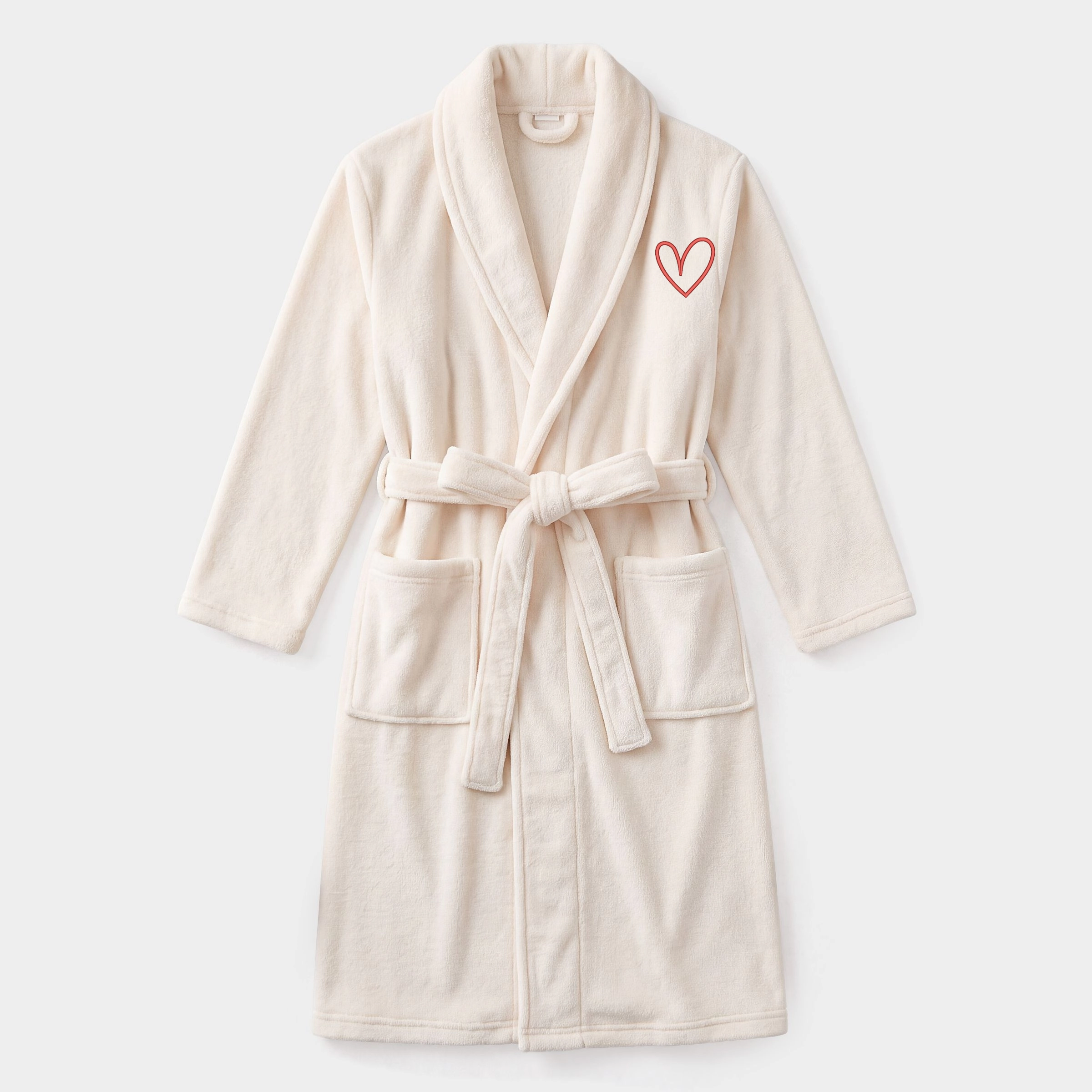 Simply Sage Market - Robe Embroidered Hand Drawn Heart
