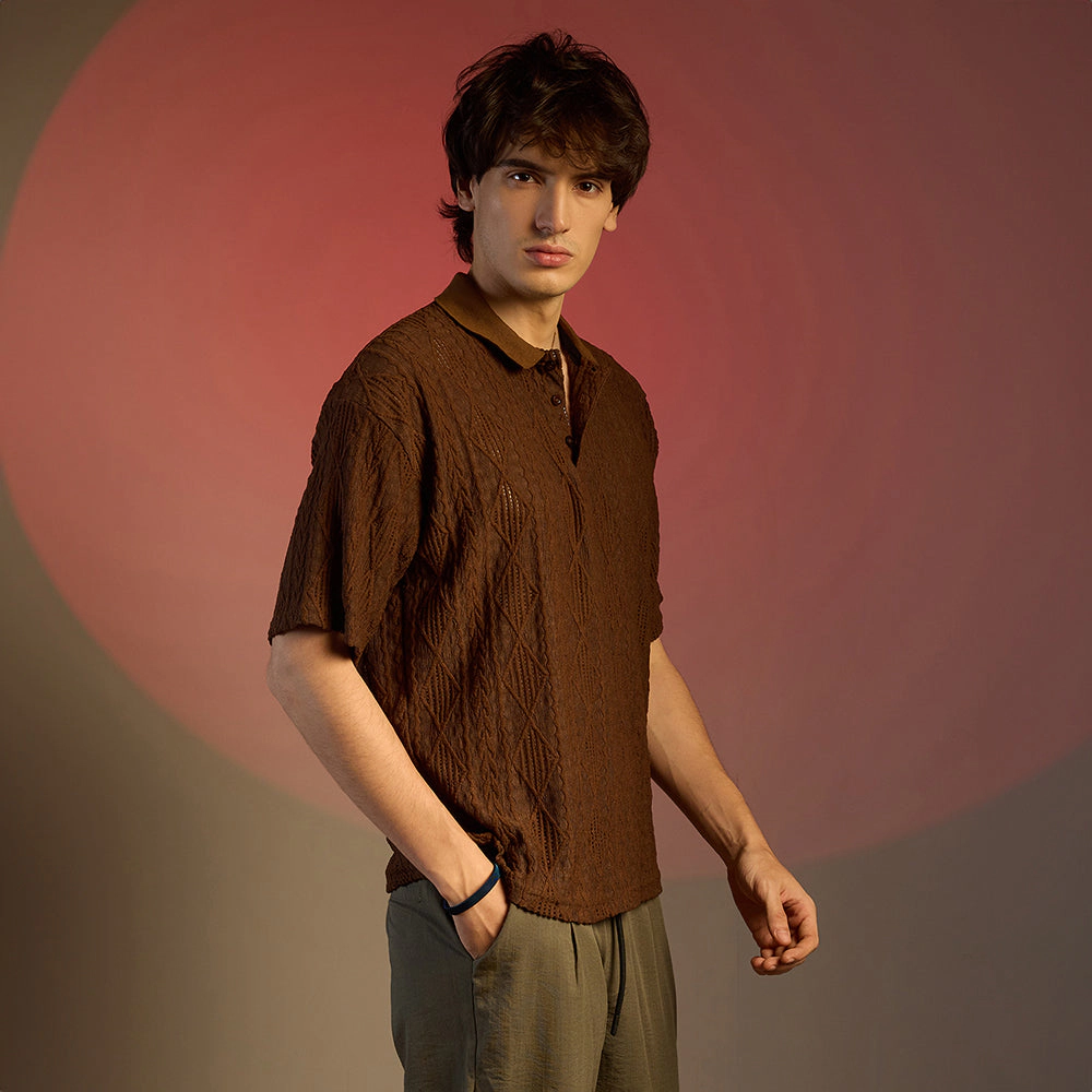 Argyle Oversized T-Shirt