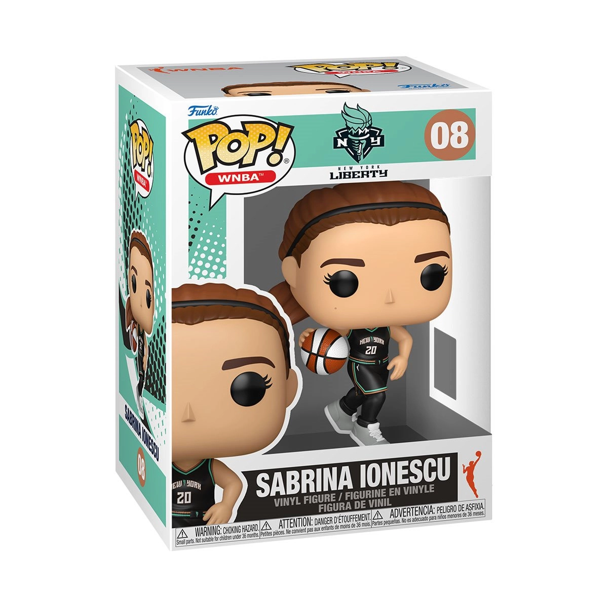 Funko Pop! WNBA N.Y. Liberty: Sabrina Ionescu #08