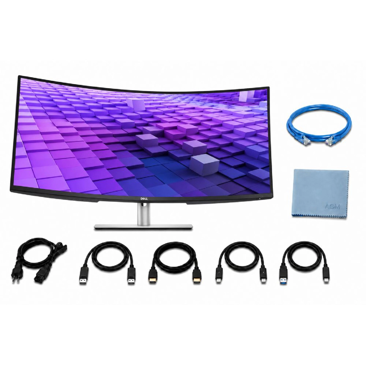 Dell UltraSharp U3824DW 38" 3840x1600 60Hz 21:9 5ms IPS Curved Monitor-2x ZoomSpeed DisplayPort Cable
