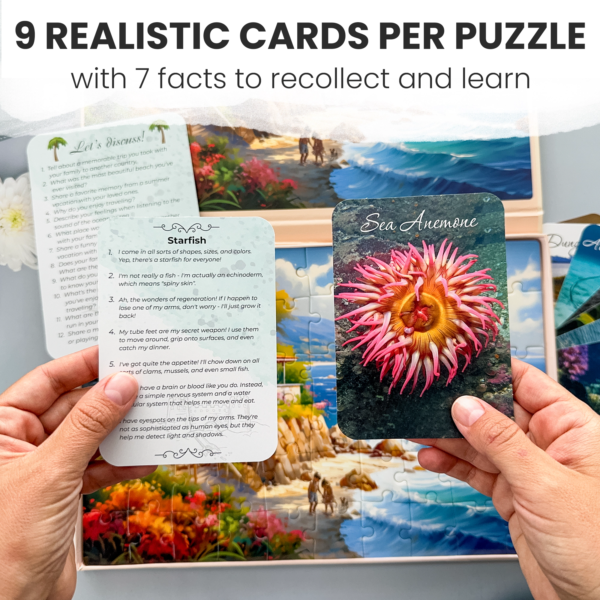 QUOKKA Dementia Jigsaw Puzzles for Seniors, 60 Piece Large with Memory Cards Adults