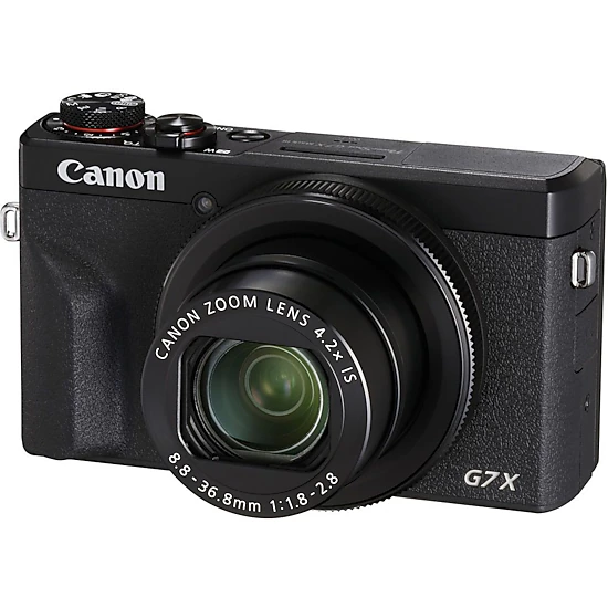 Canon PowerShot G7 X Mark III Digital Camera (Black), Color: Black