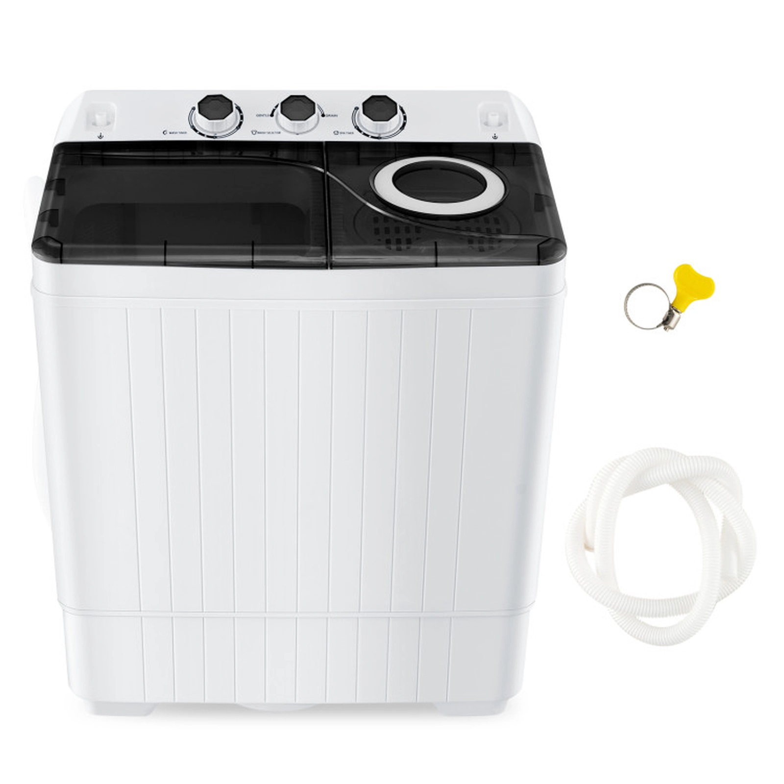 SUGIFT 26-lb Total 18-lb Wash 8-lb Spin Semi-Automatic Twin Tub Washing Machine with Drainage Pump