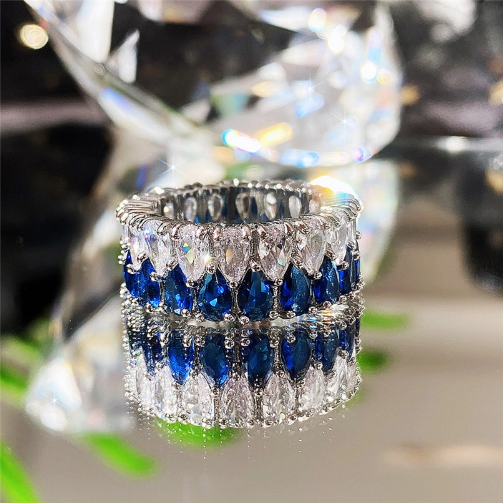 Wardrobe Whimsy Sparkling Cubic Zirconia Full Eternity Stackable Band Ring