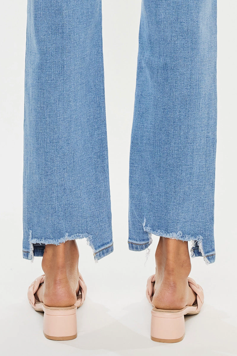 KanCan Women's Essentials High Rise Straight Jeans Breanne