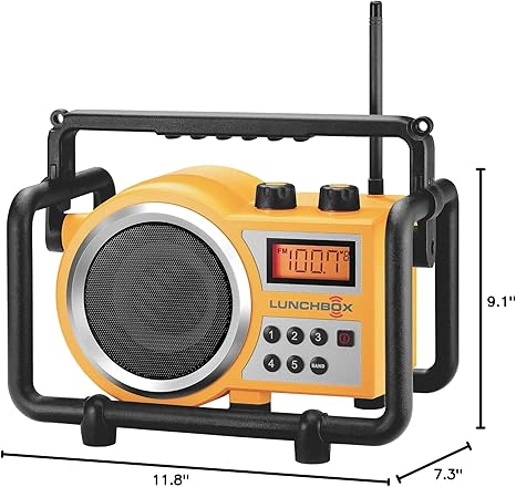 SANGEAN LB-100 Rugged Pocket AM/FM Radio, Yellow
