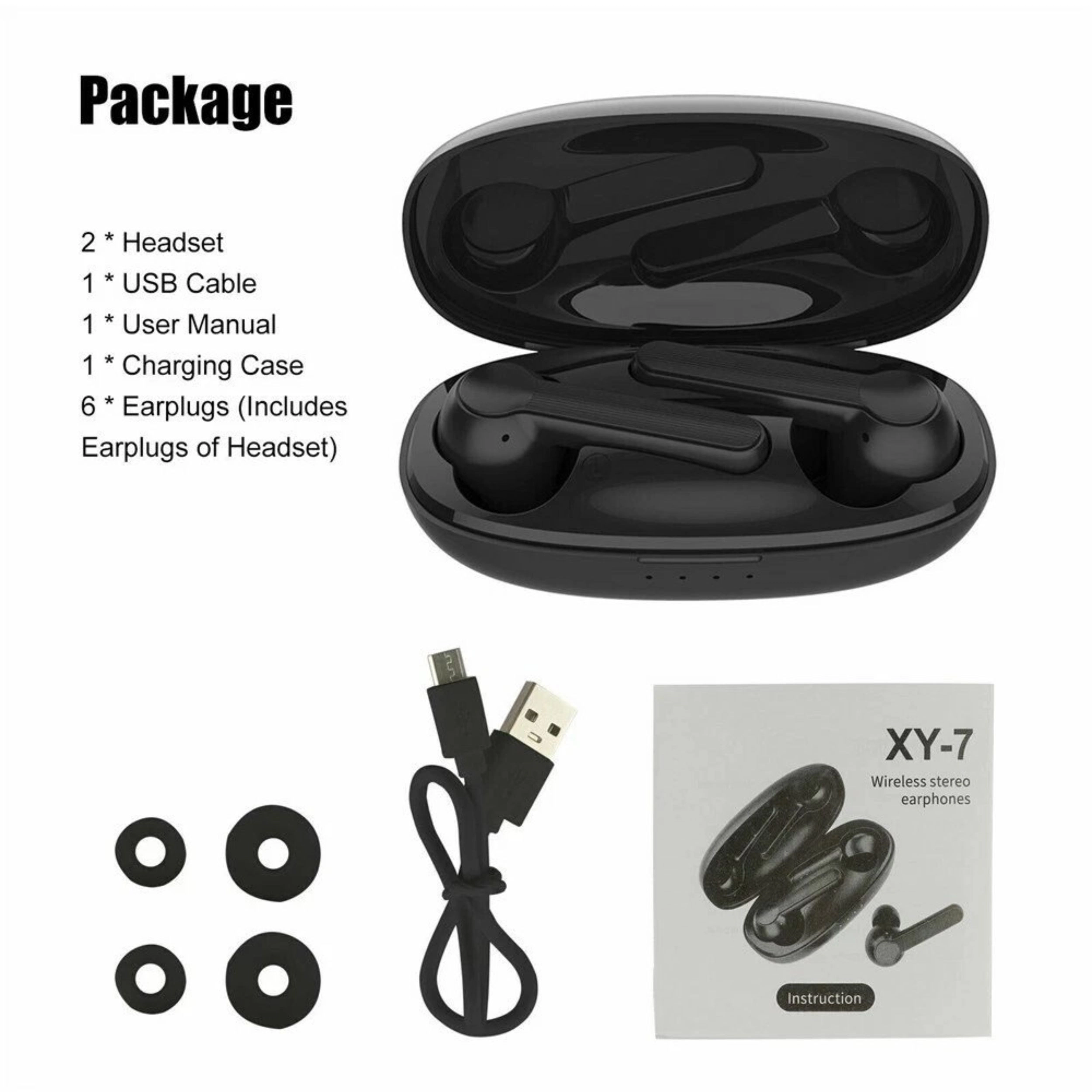 Home Collection Bluetooth 5.0 True Wireless Ear Earbuds with Charging Case