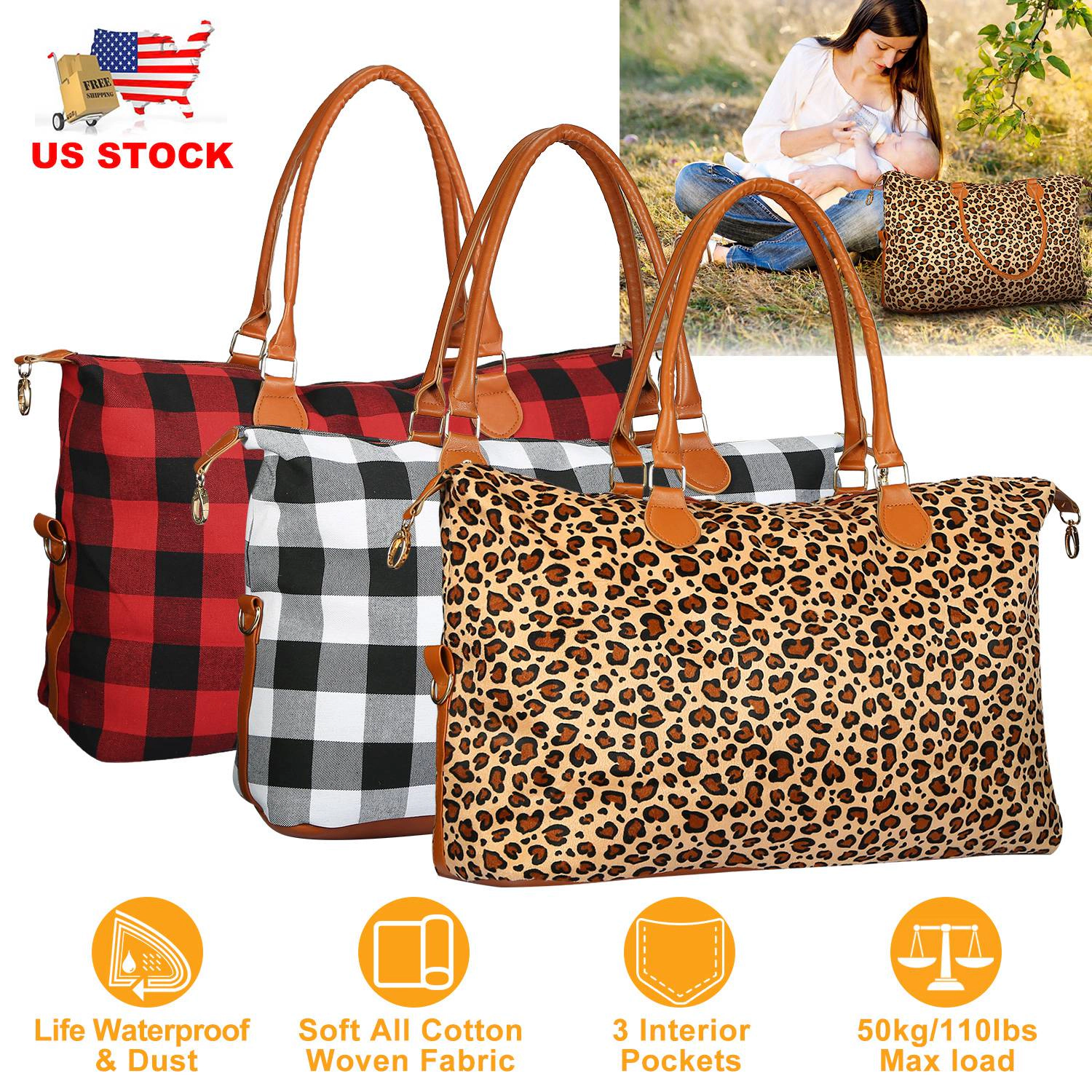 GBruno Cotton Woven Duffle Bag