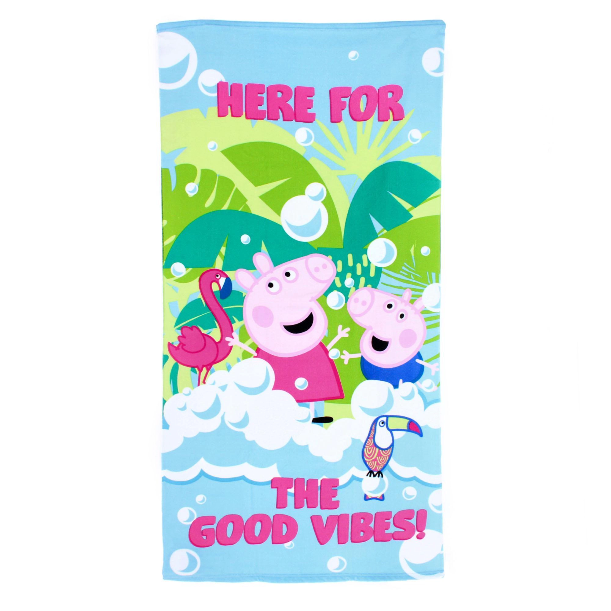 Textiel Trade Girl's Peppa Pig and George Beach Towel