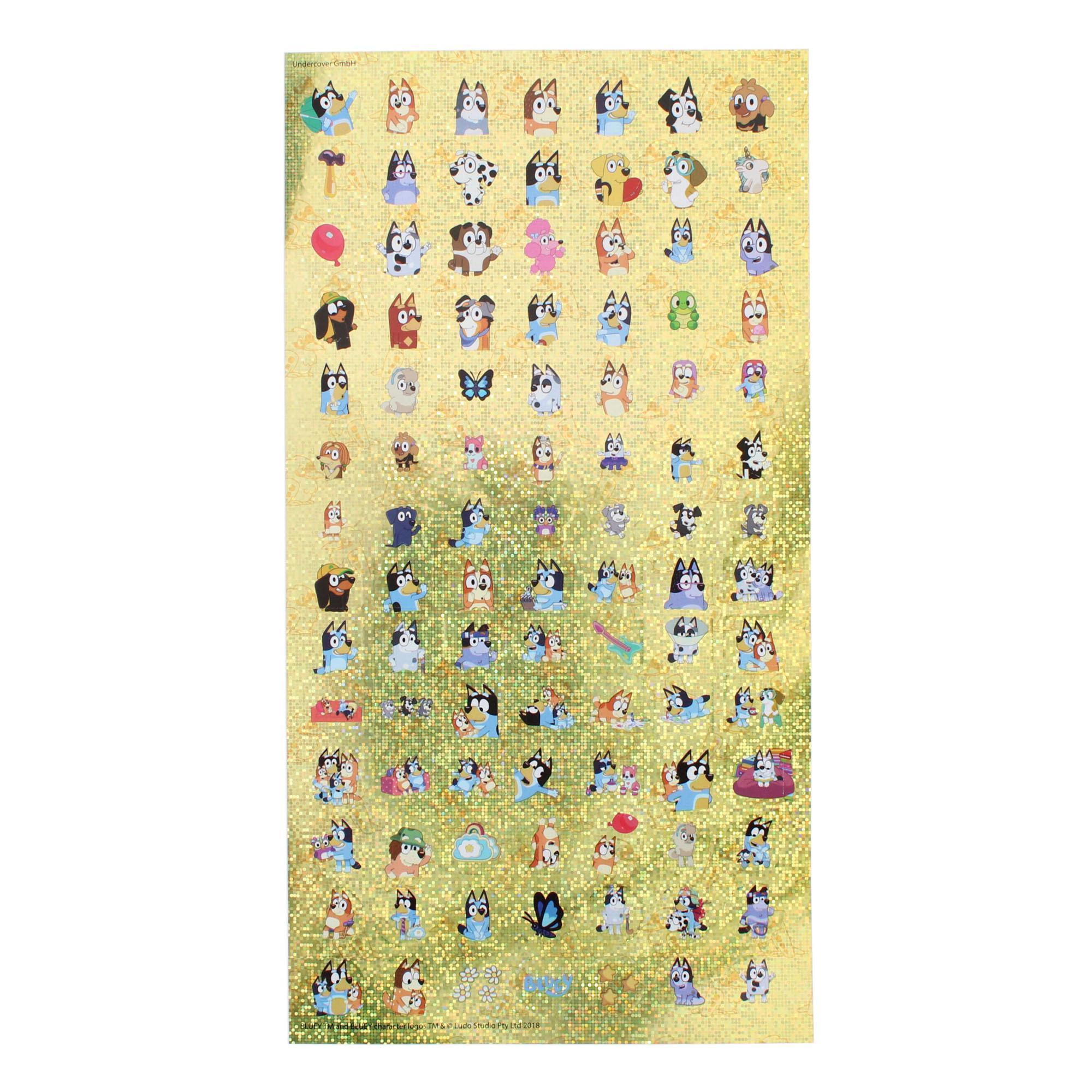 Textiel Trade Kid's Bluey & Friends 500 Piece Sticker Set