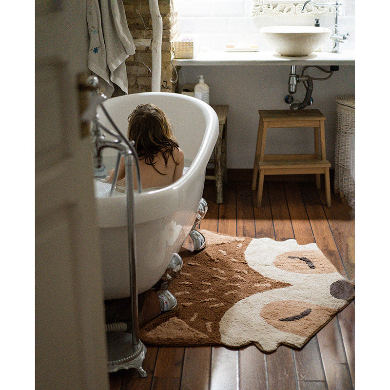 Nattiot Washable Cotton Baby Room Rug With Little Fox - Marlo