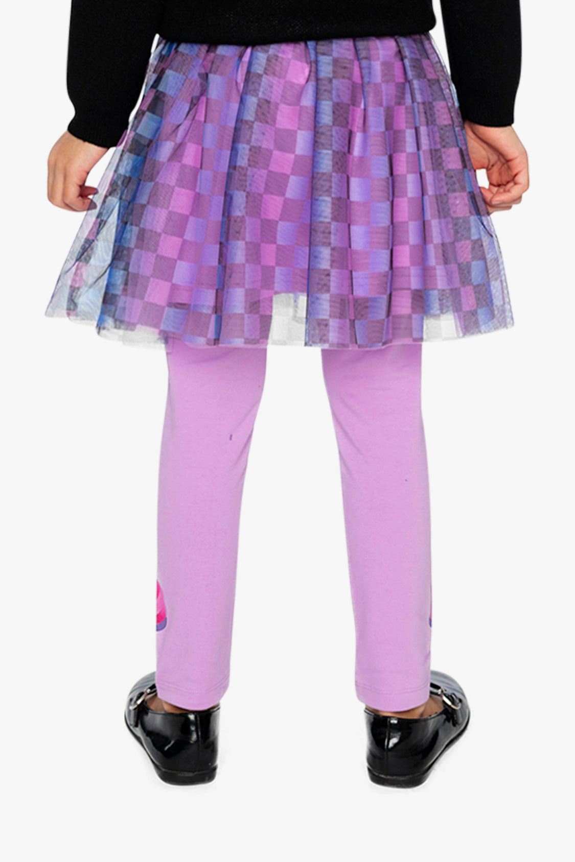 Deux par Girls Shimmering Unicorn Organic Cotton Jersey Leggings