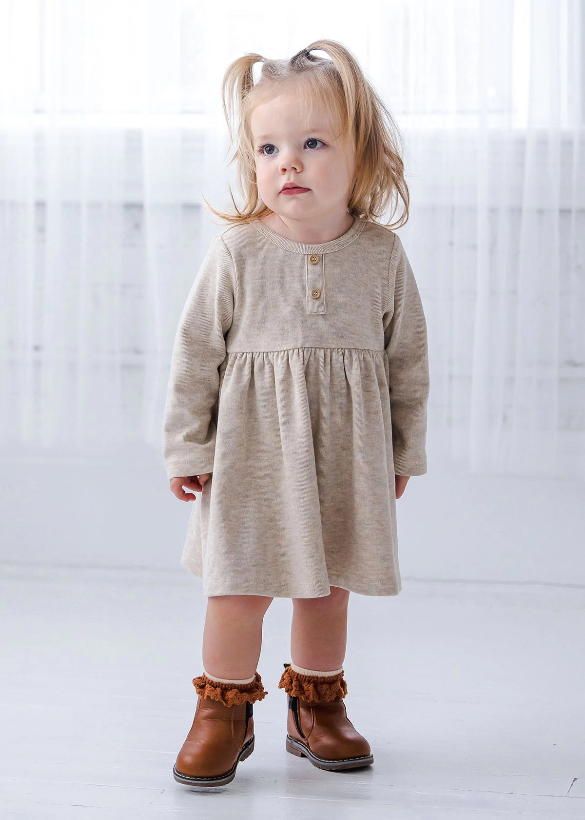 Mabel and Honey Rosaley Empire Sweater Knit Dress